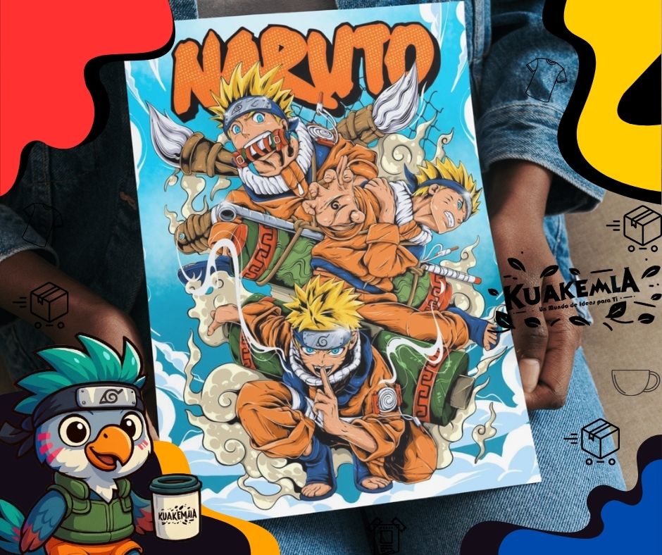 Combo de Posters Metalicos Naruto